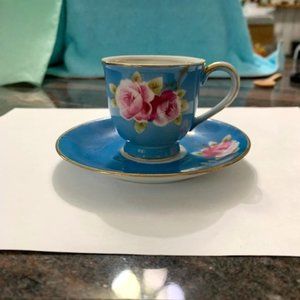 Vintage Shofu China Demitasse Teacup and Saucer